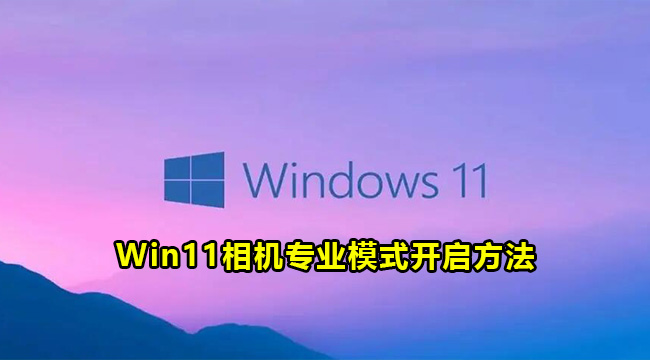 Win11相机专业模式开启方法