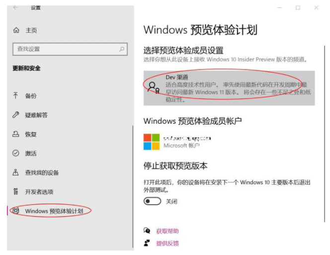 Win11推送dev升级的教程