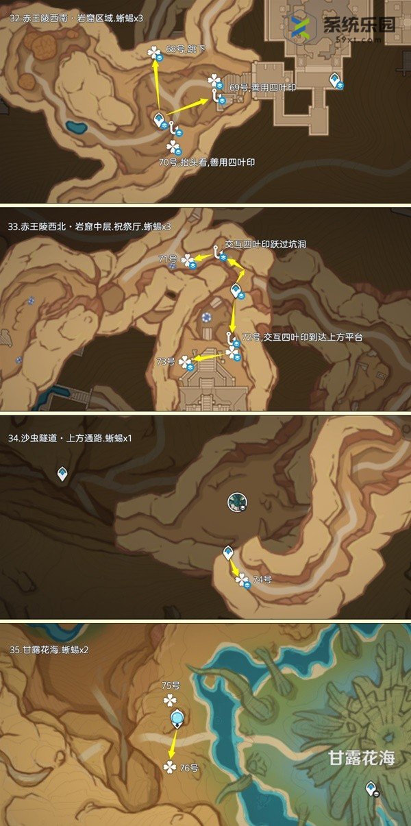 原神4.6蜥蜴尾巴采集位置